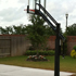 Backyard court, backside view