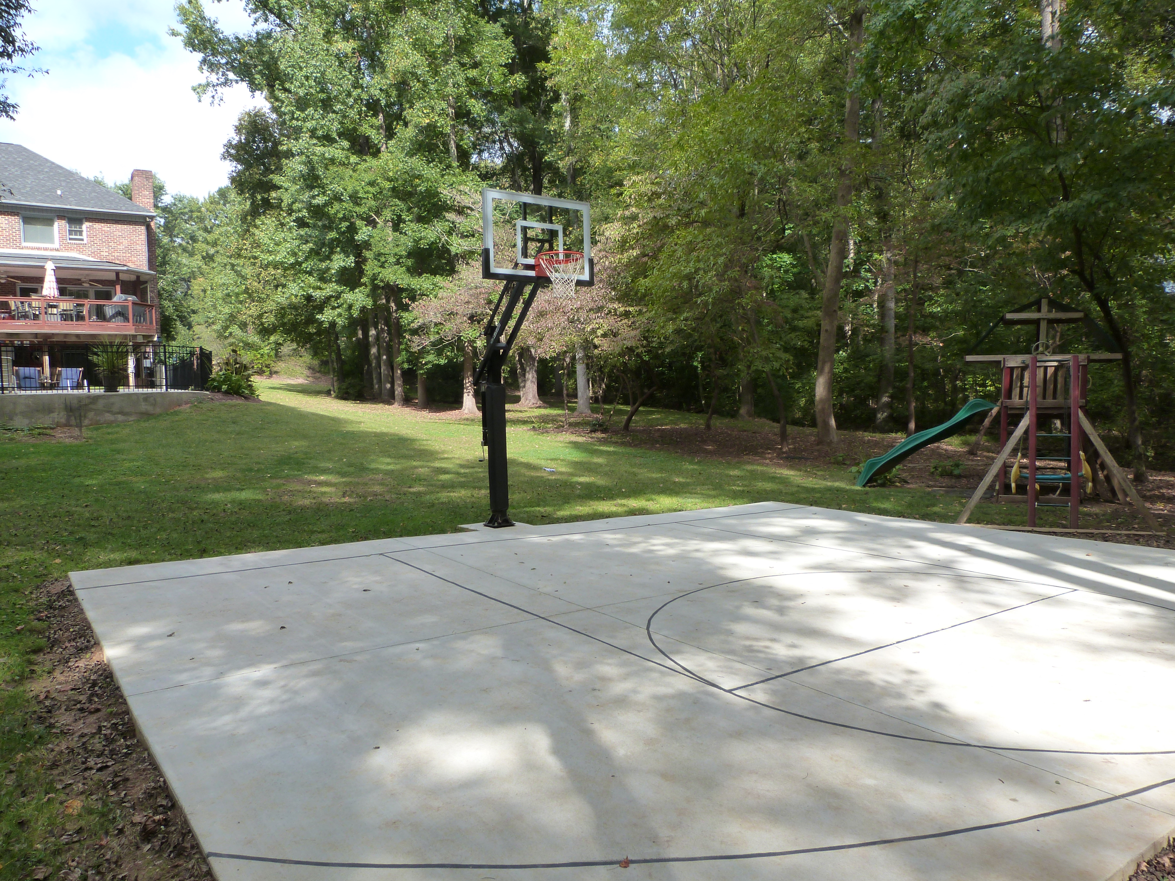 Backyard Basketball Court  Basketball Scores