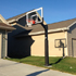 Backyard court, front view
