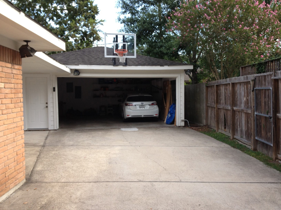 Roof King Gold Basketball System, Basketball Hoop Over Garage Door